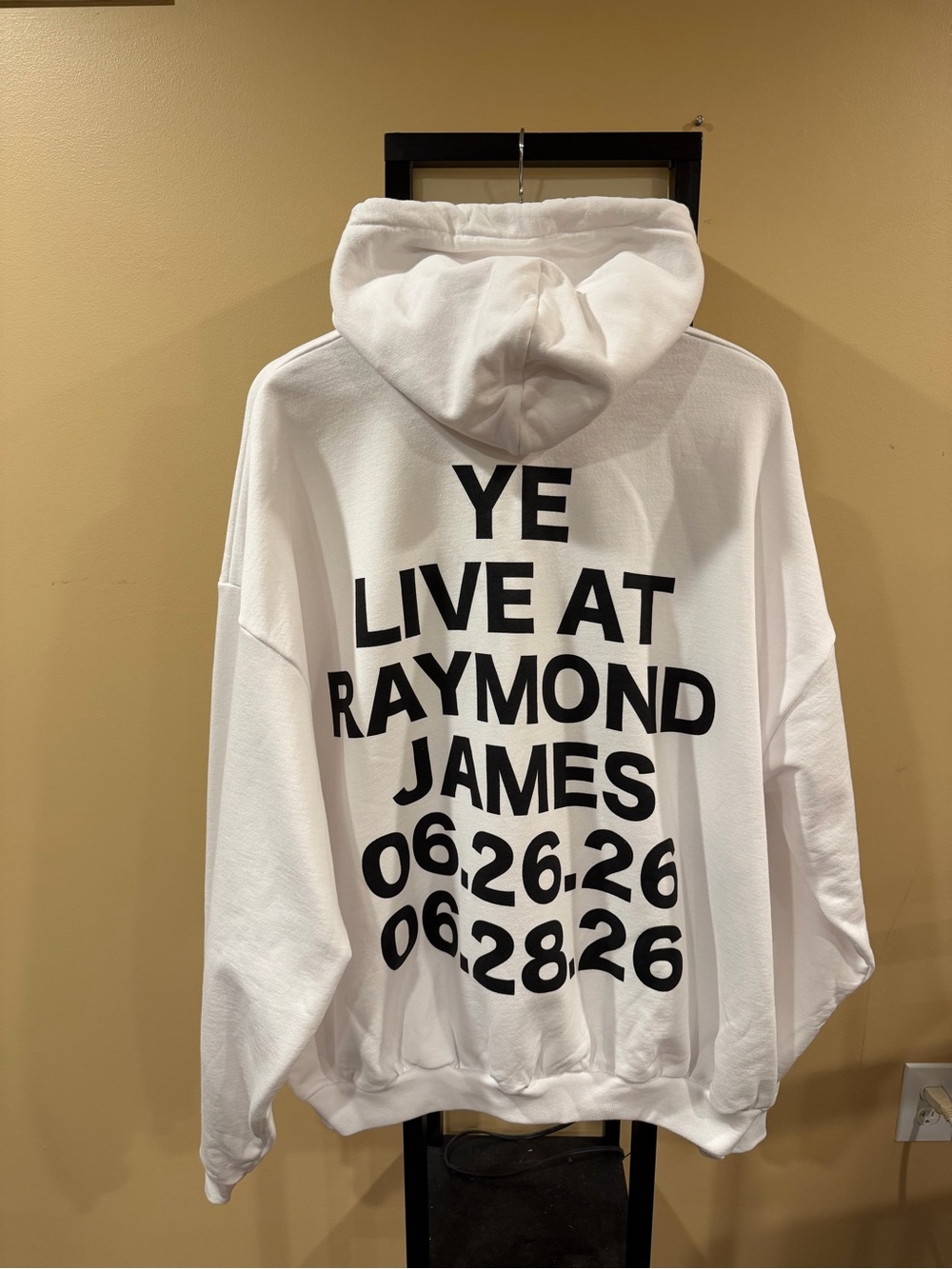 Kanye West Bully Merch Ye Live at Raymound James White Hoodie